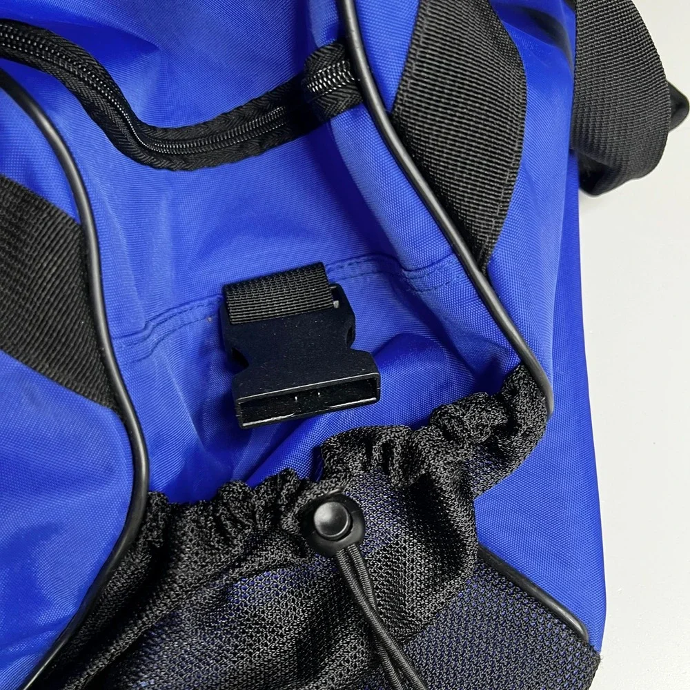 Polo Sport Ralph Lauren Duffle Bag Blue Black Vintage Gym Travel Luggage 20 inch